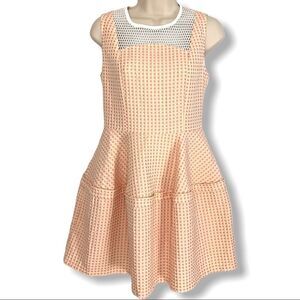 Show Girl Swiss Dot Sleeveless Fit and Flair Dress